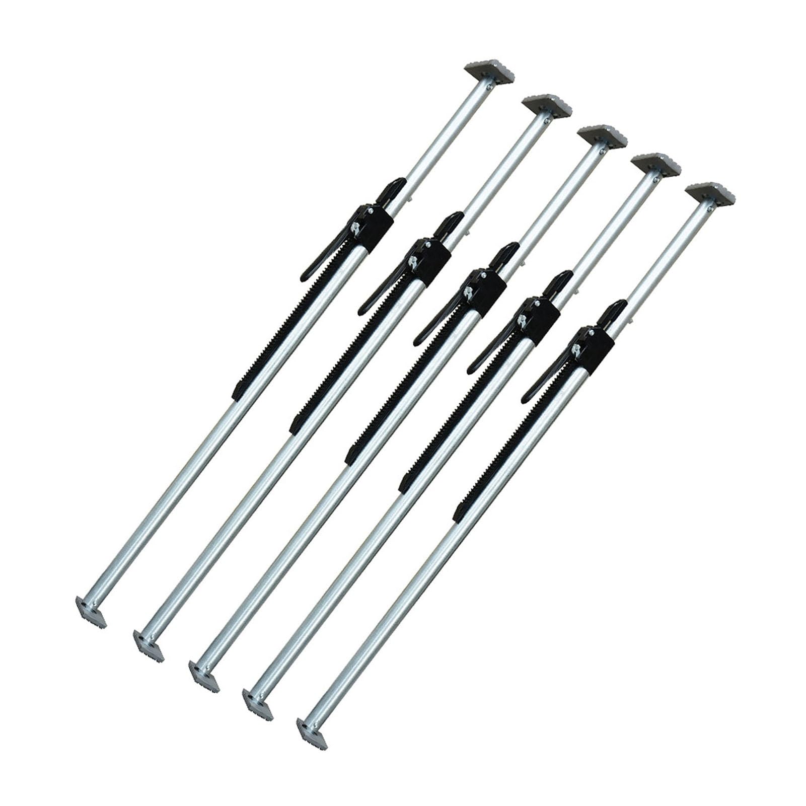 QIYFOZ Ratcheting Cargo Bar，，Adjustable Pickup Truck Bed Cargo Bar, 51.2-74.8 Inches, Universal Ratcheting Stabilizer, Truck Bed Divider for Secure Transport (152-190cm, 5 Piece