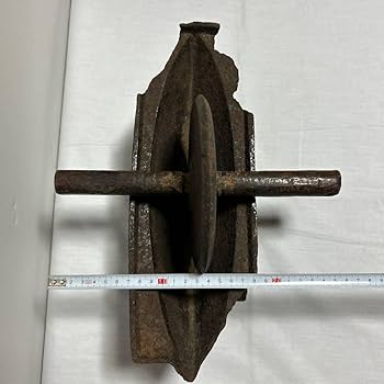 Amazon.co.jp: 薬研やげん古道具古民具鉄製薬碾薬卸漢方薬すり鉢骨董