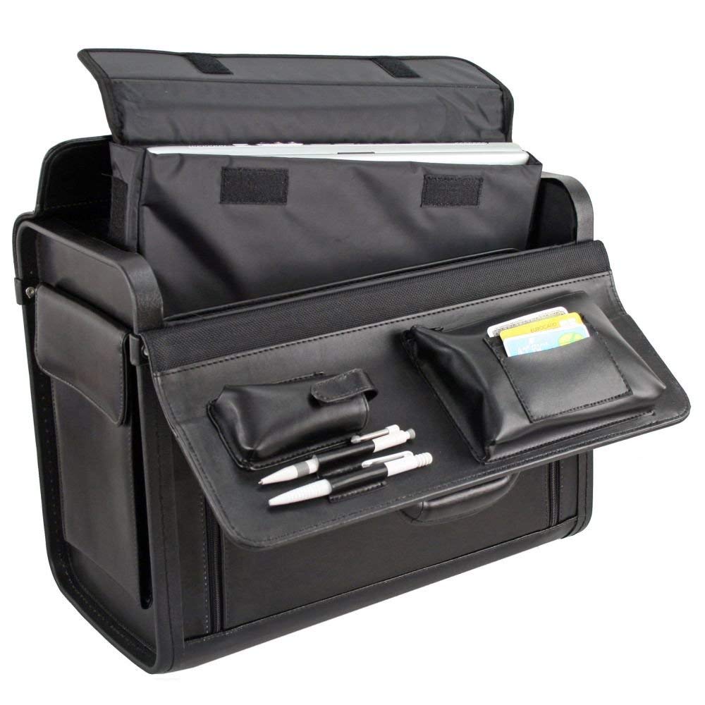Pilotenkoffer Businesstrolley 45.5 cm schwarz