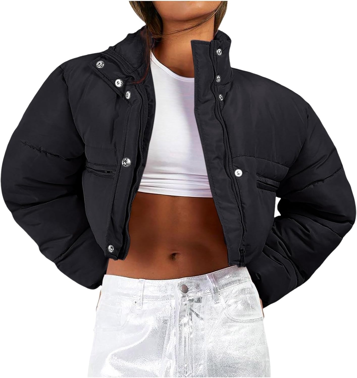 ダイアグラム LINTON フリンジ ミックスツイード ノーカラージャケット