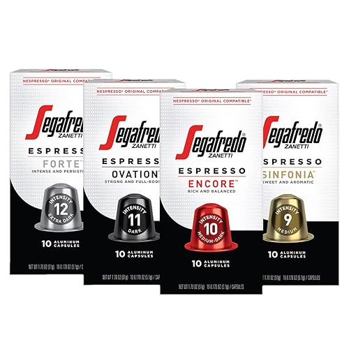 Segafredo Zanetti Cápsulas de expreso, paquete variado, compatible con máquinas originales Nespresso, 40 cápsulas de aluminio