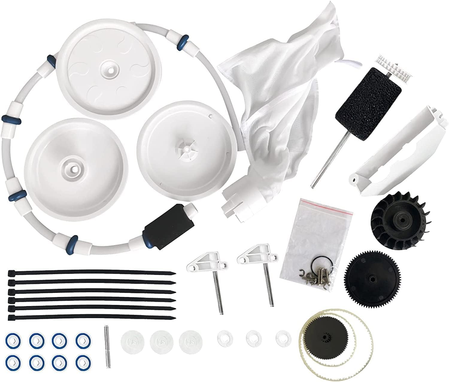 Kit di riparazione per robot pulitore piscina compatibile Polaris 360 e 380, set di pezzi di ricambio per manutenzione e riabilitazione