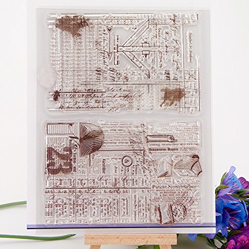 Generic scrapbook DIY vintage background 2pcs/set 14*18CM ACRYLIC clear