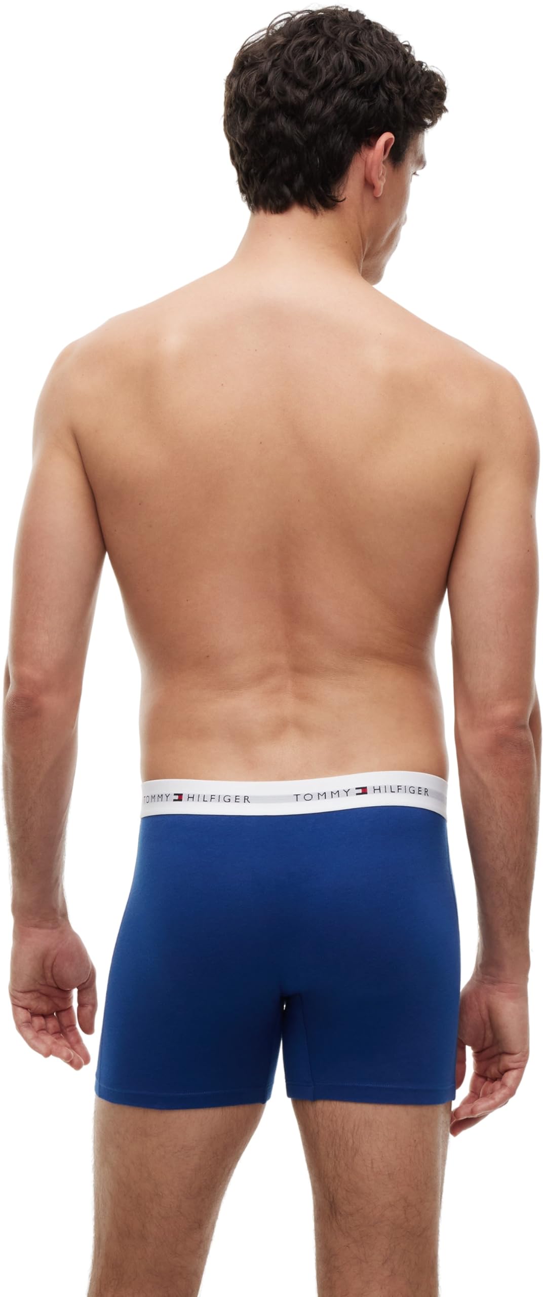 Tommy Hilfiger Men 3P Boxer Brief UM0UM03892 Boxer Brief, RED (Alaskan Green/Black/Noble Blue), XS – Ansicht 2
