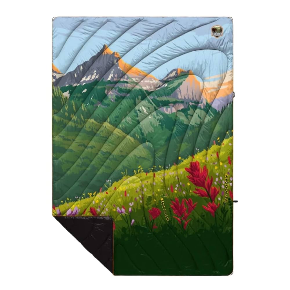 Rumpl mountainsmith コラボ　ブランケット Amazon.com: Rumpl Original Puffy Glacier National Park