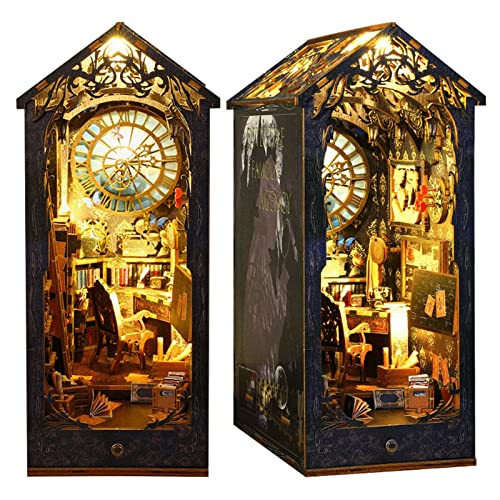 Julrrimg Book Nook Kit - Magische Kutsche Mit LED Licht Als 3D Puzzle