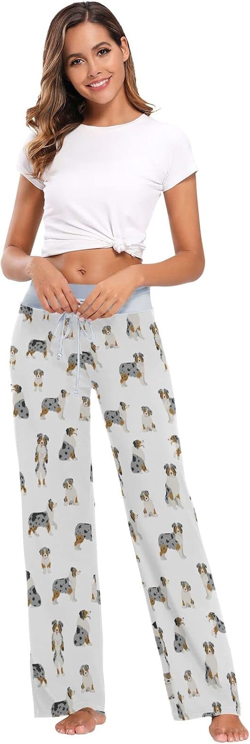 Ollabaky Women's Pajama Pants PJs Bottoms for Women Wide Leg Sleep Lounge Pants - Image 4