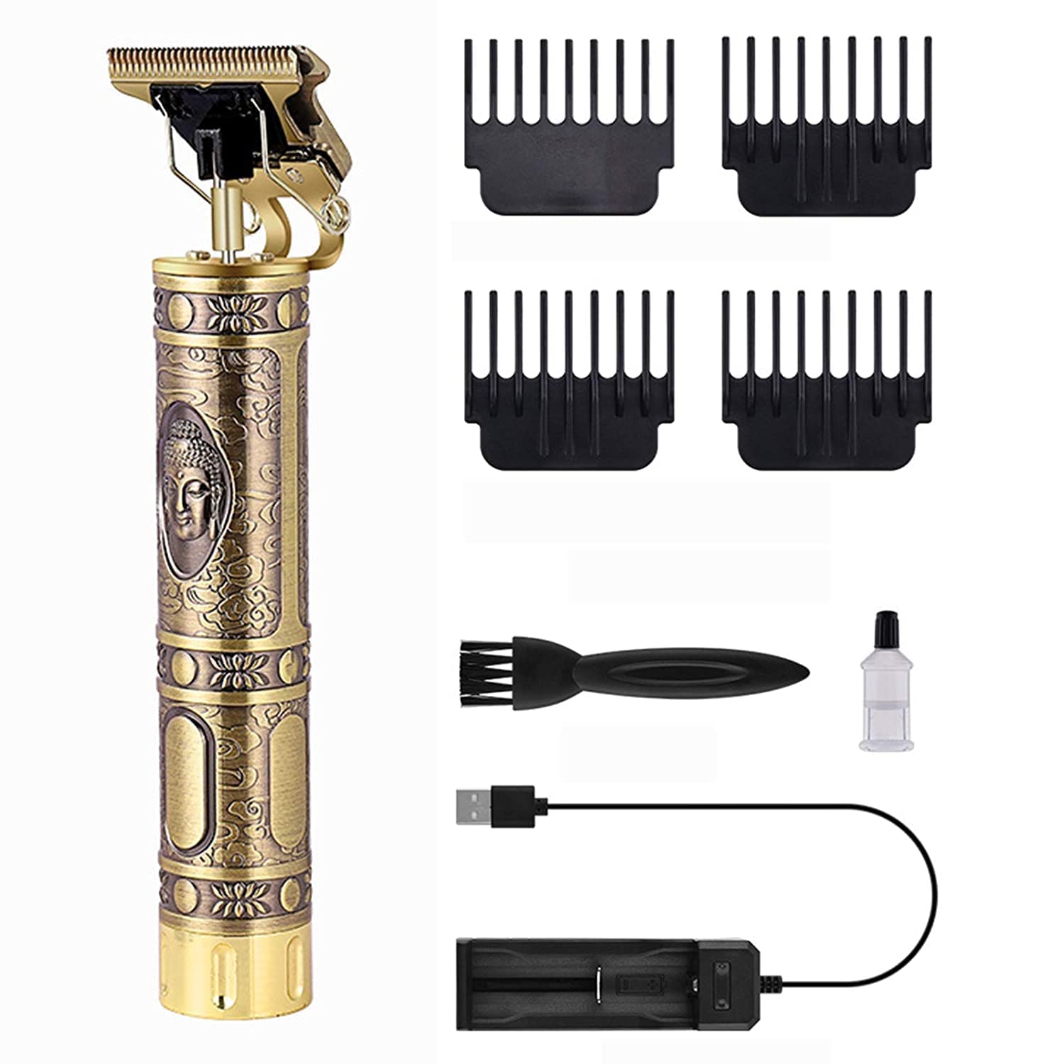 BLUE DENKO*Professional Hair Clipper, Adjustable Blade Clipper, Hair Trimmer and Shaver For Men, Multi Grooming Kit, Face, Head and Body Trimmer Cordless Hair Clippers (Fast Charging)-image-23