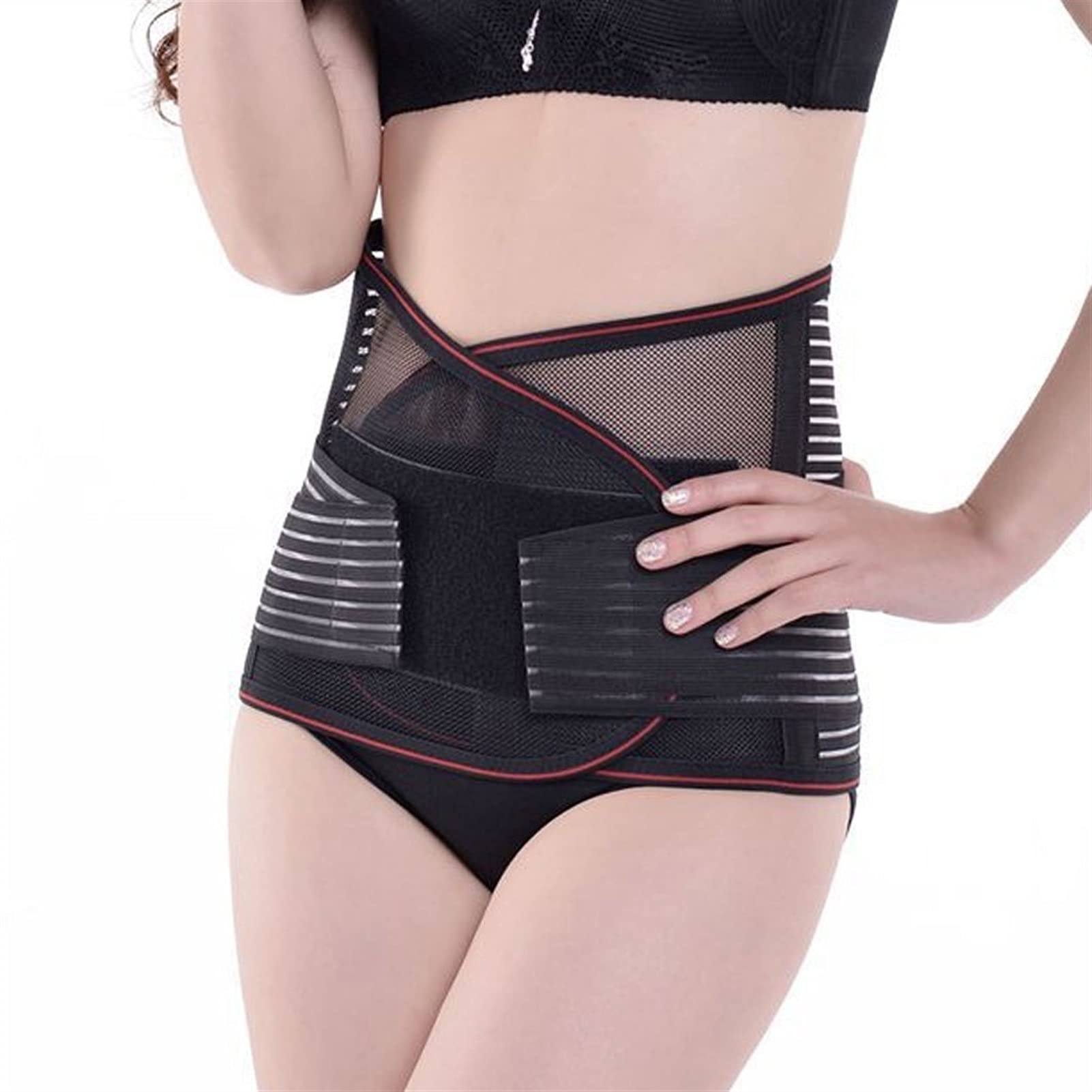 Soporte de Espalda para aliviar el Dolor de Espalda Baja - Cinturón de Soporte Lumbar para Adelgazar Abdomen Cintura Trimmer Correas de Ajuste Doble para Hombres y Mujeres Cintura (XL) ()