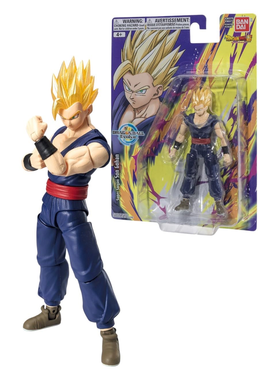 DRAGON BALL Evolve Son Gohan Action Figure - 12.5cm Super Anime Toy - Bandai Collectible Action Figure - Anime Gifts for Fans