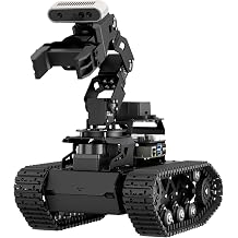 HIWONDER ROS2 Robot Car with ChatGPT Large AI Models, 6DOF Robotic Arm SLAM Mapping Navigation AI Vision Voice Control Scene Understanding ROS Education, LanderPi Starter Kit & RaspberryPi 5 4GB