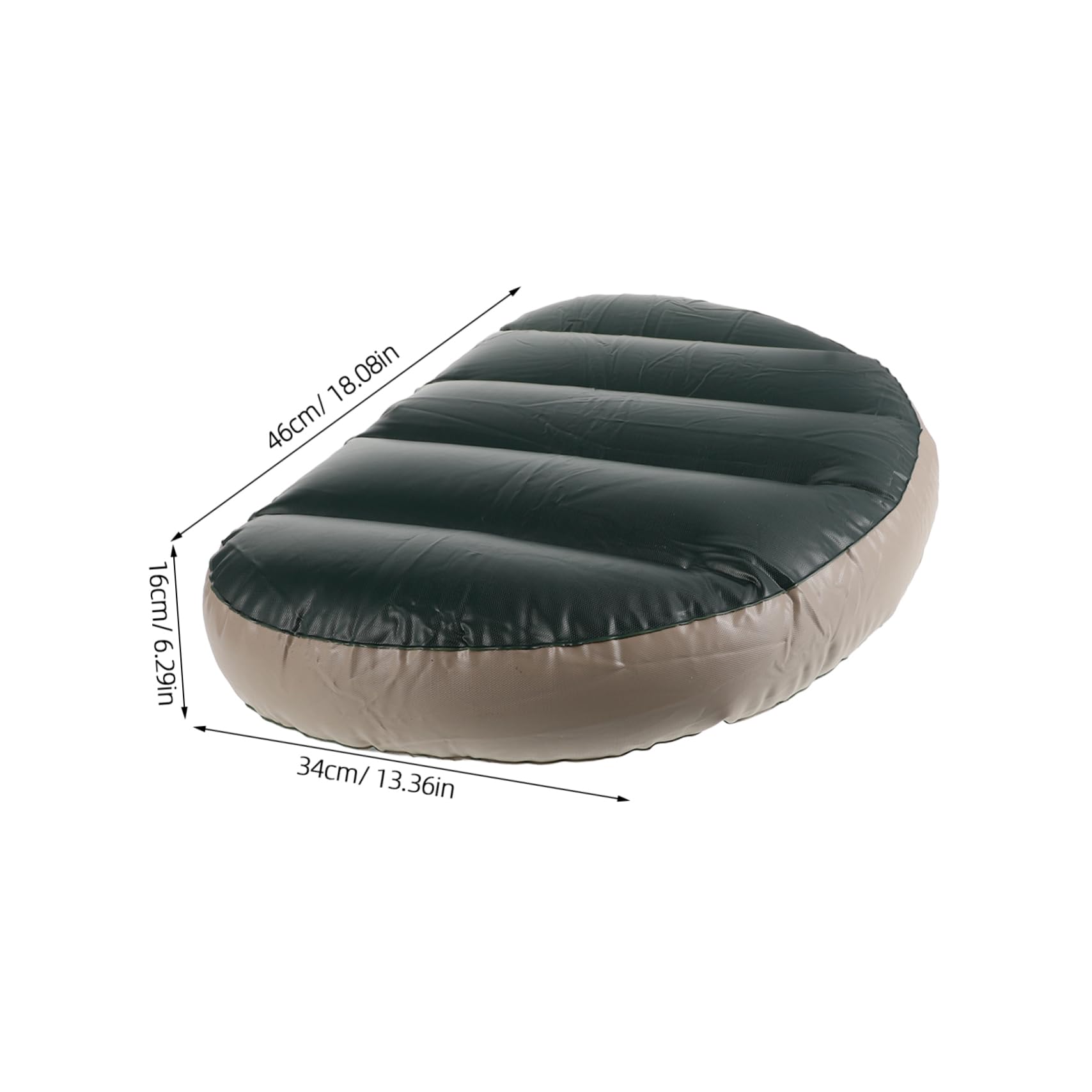 BESPORTBLE Boat Seat Pad Inflatable Durable PVC Seat for Kayak Canoe Outdoor Activities Camping