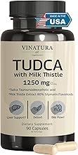 VINATURA TUDCA Milk Thistle 1250mg - Tudca Supplement, Tudca Bile Salts, Liver Support, Gallbladder Supplements *USA Made and Tested* Bile Salts Supplement - 90 Capsules