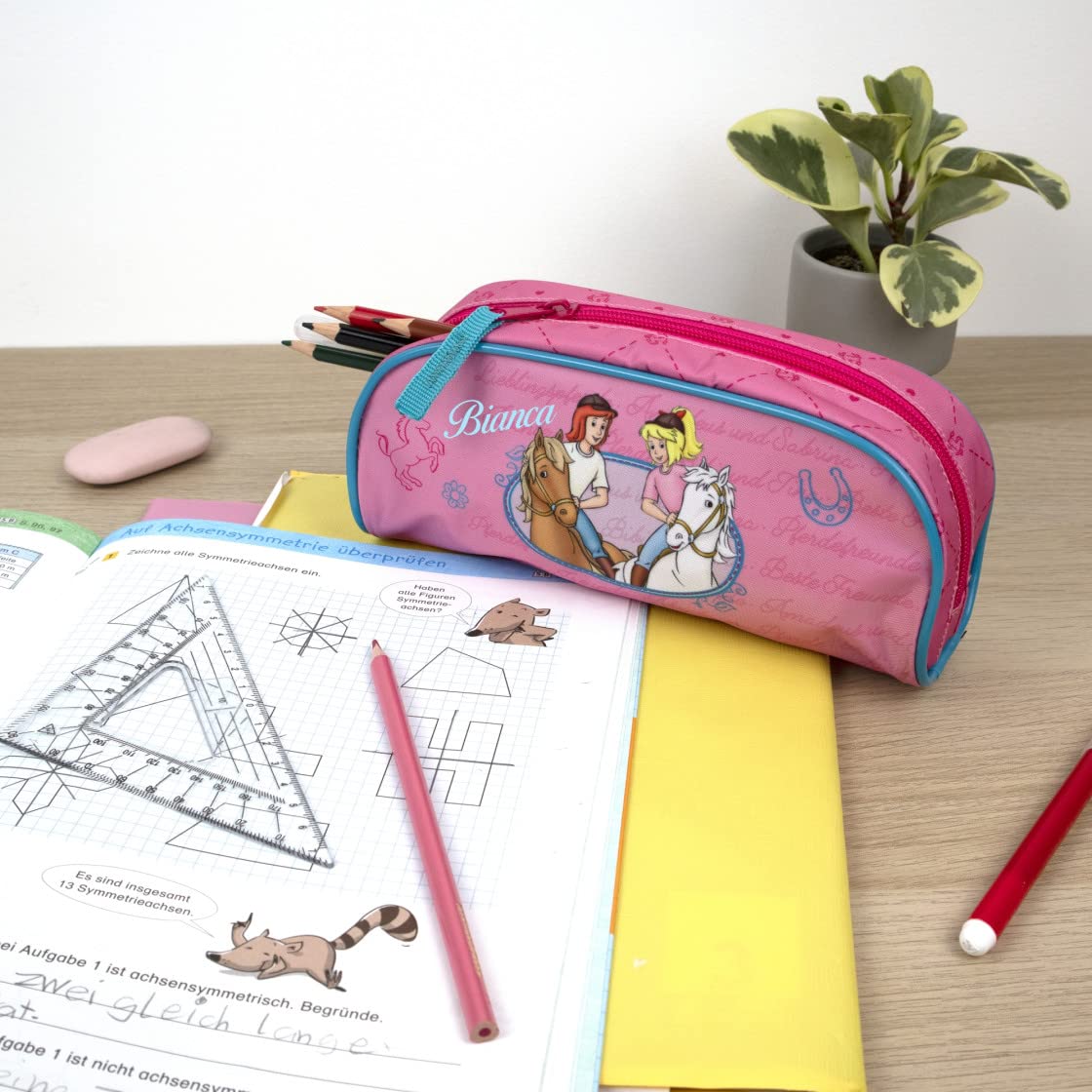 Kindergartenrucksack Bibi & Tina Mädchen - Personalisiert mit Name - Set Pferde Kinderrucksack