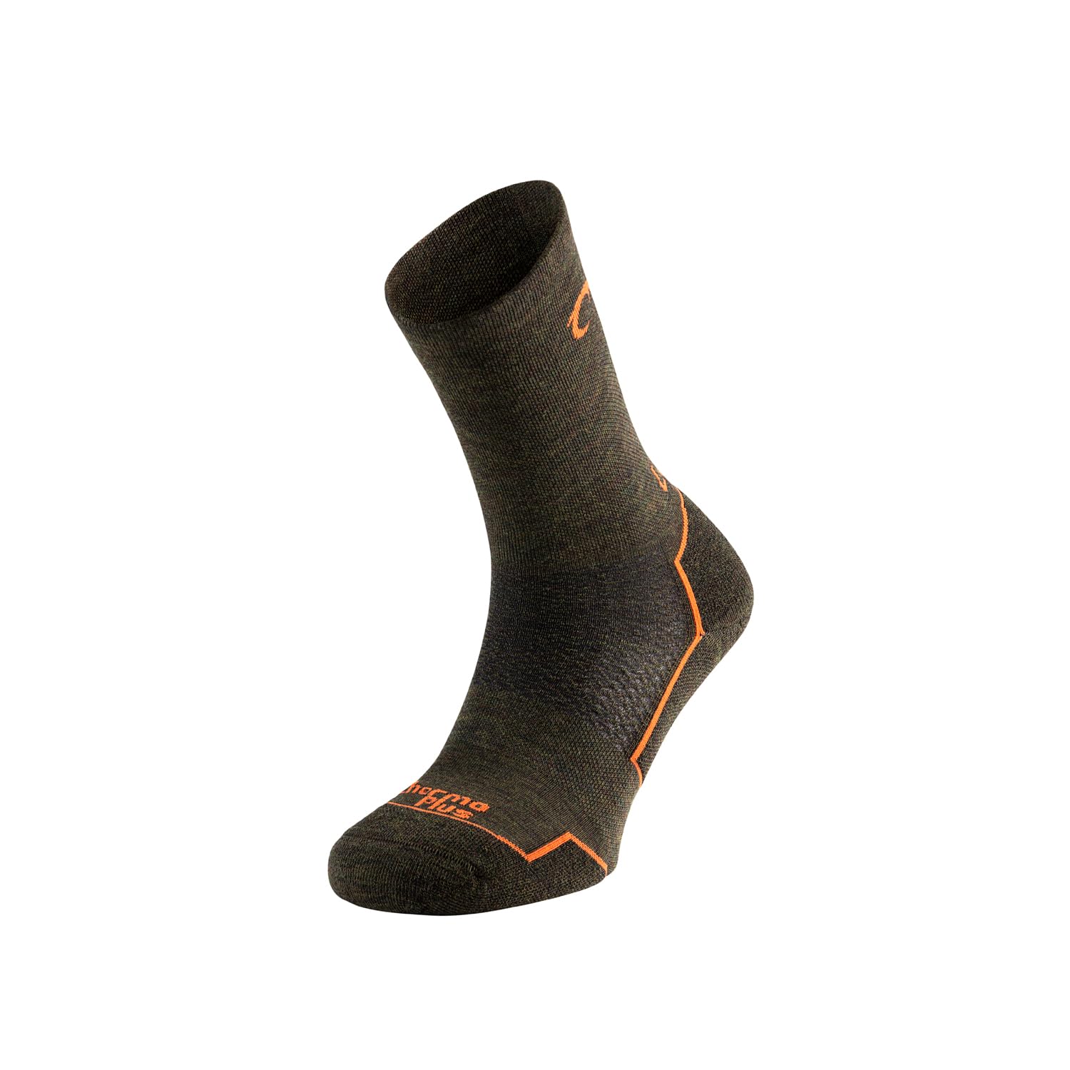 Lurbel Agres Five Merino Wool Socks, Outdoor Socks, Thermal Socks, Trekking Socks, Breathable Socks, Sottobosco/Orange