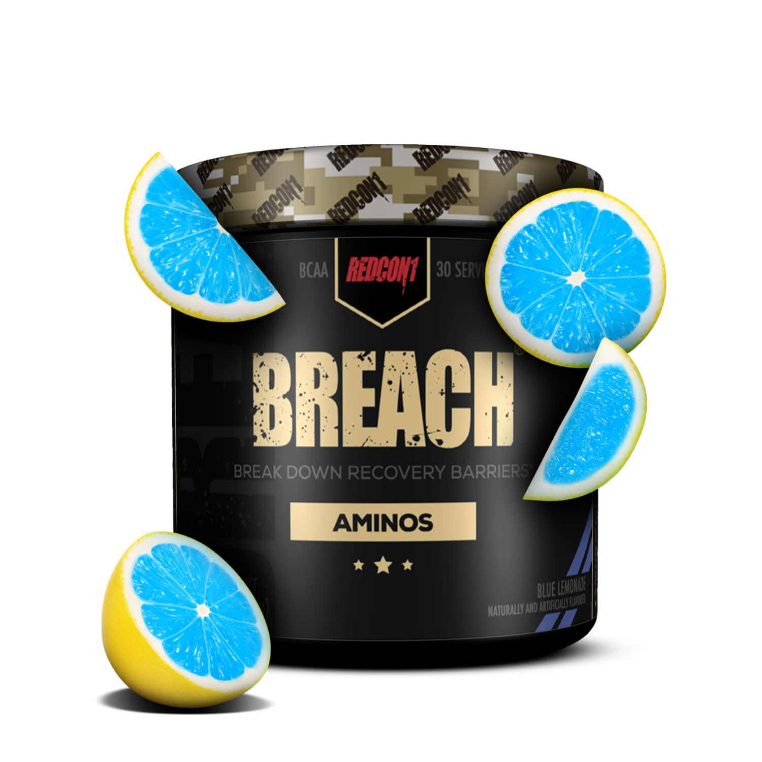 Amazon.com: REDCON1 Breach BCAAs, Blue Lemonade - Keto Friendly + Sugar  Free Essential Amino Acids for Recovery - Contains BCAAs L-Leucine,  L-Isoleucine & L-Valine (30 Servings) : Health & Household