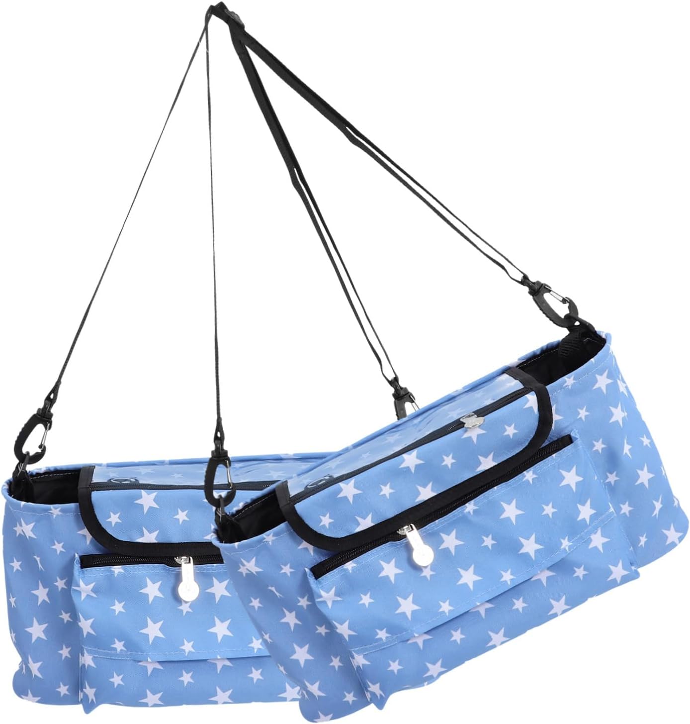 Multi-Functional Baby Stroller Organizer Bag Insulated Bottle Holders Waterproof Diaper Storage Portable Caddy for Parents On-the-Go