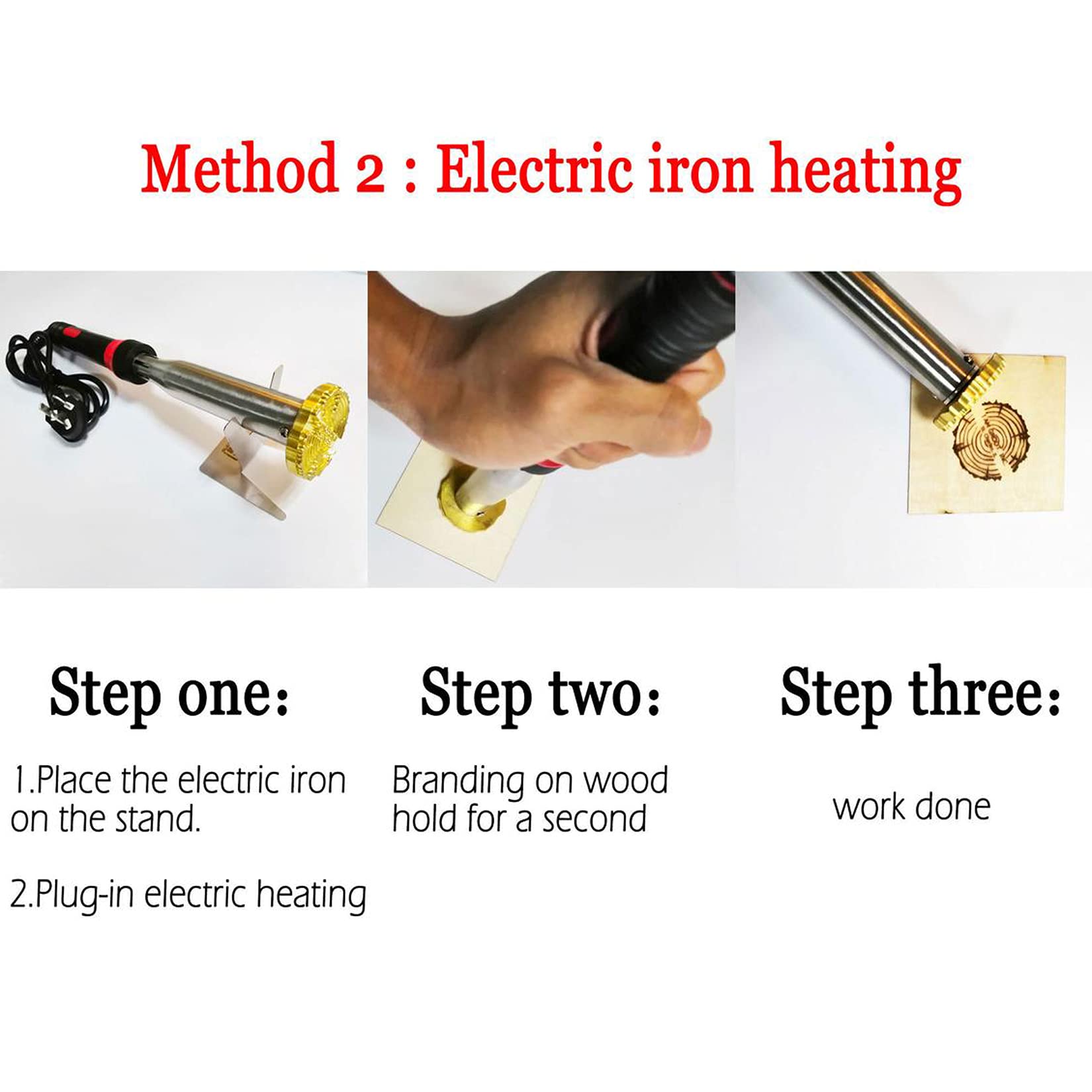 Custom Electric Wood Branding Iron, Personalized Heat Stamp/Design Stamp/Custom Stamp 200W 110V (1