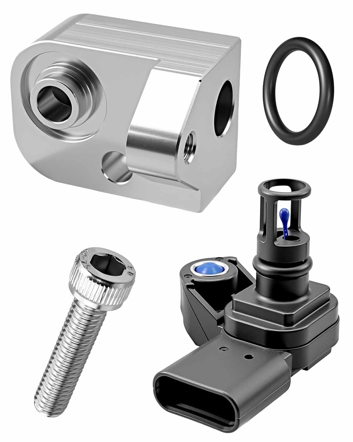 Espaciador de sensor de admisión Chevy GM 6.6L contra calor del colector 7