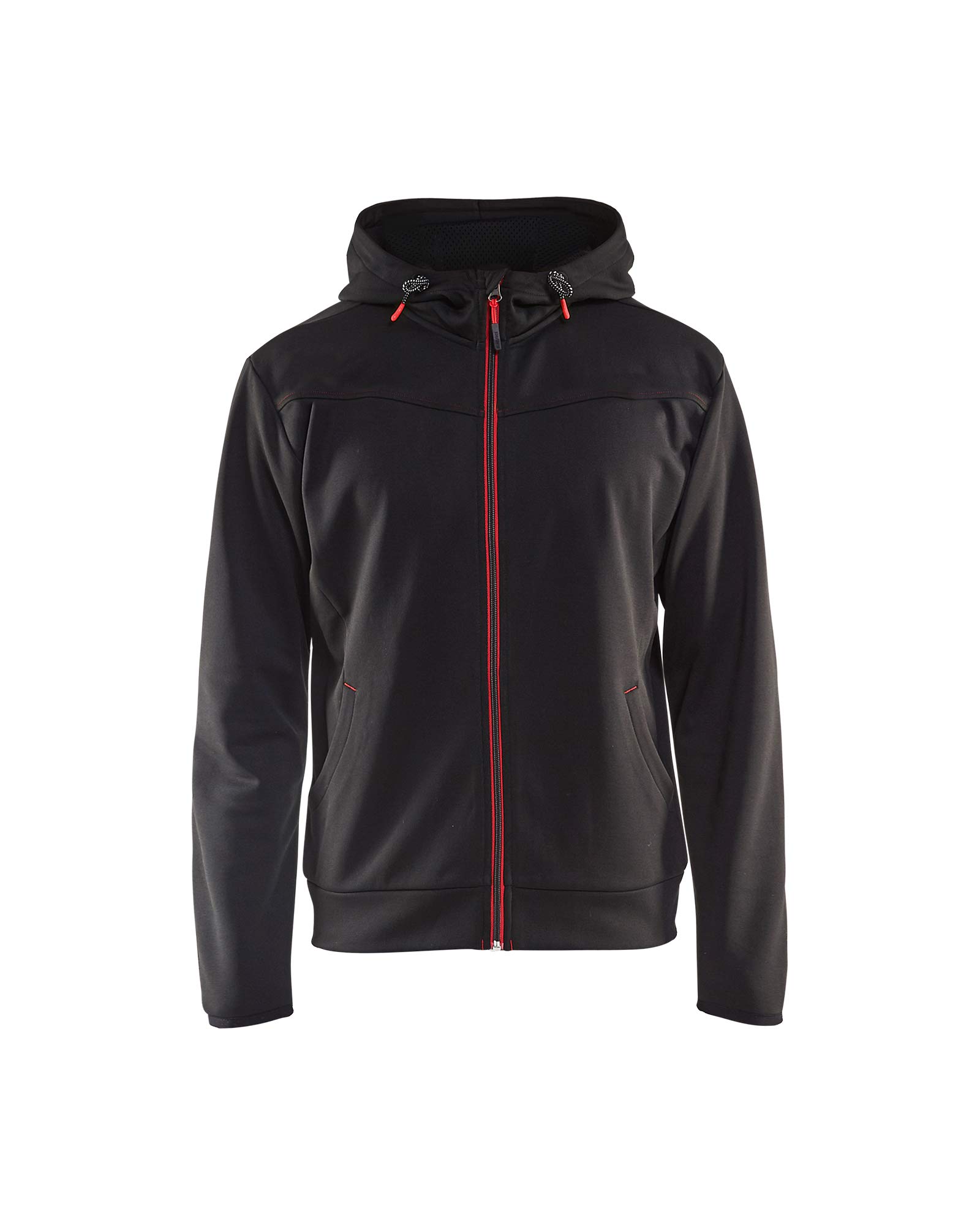 Blakläder 336325269956L Hoodie Size with Full-Zip in black/red, L