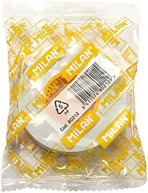 Cinta de doble cara MILAN 15 mm x 10 m - Adhesivo transparente de alta calidad