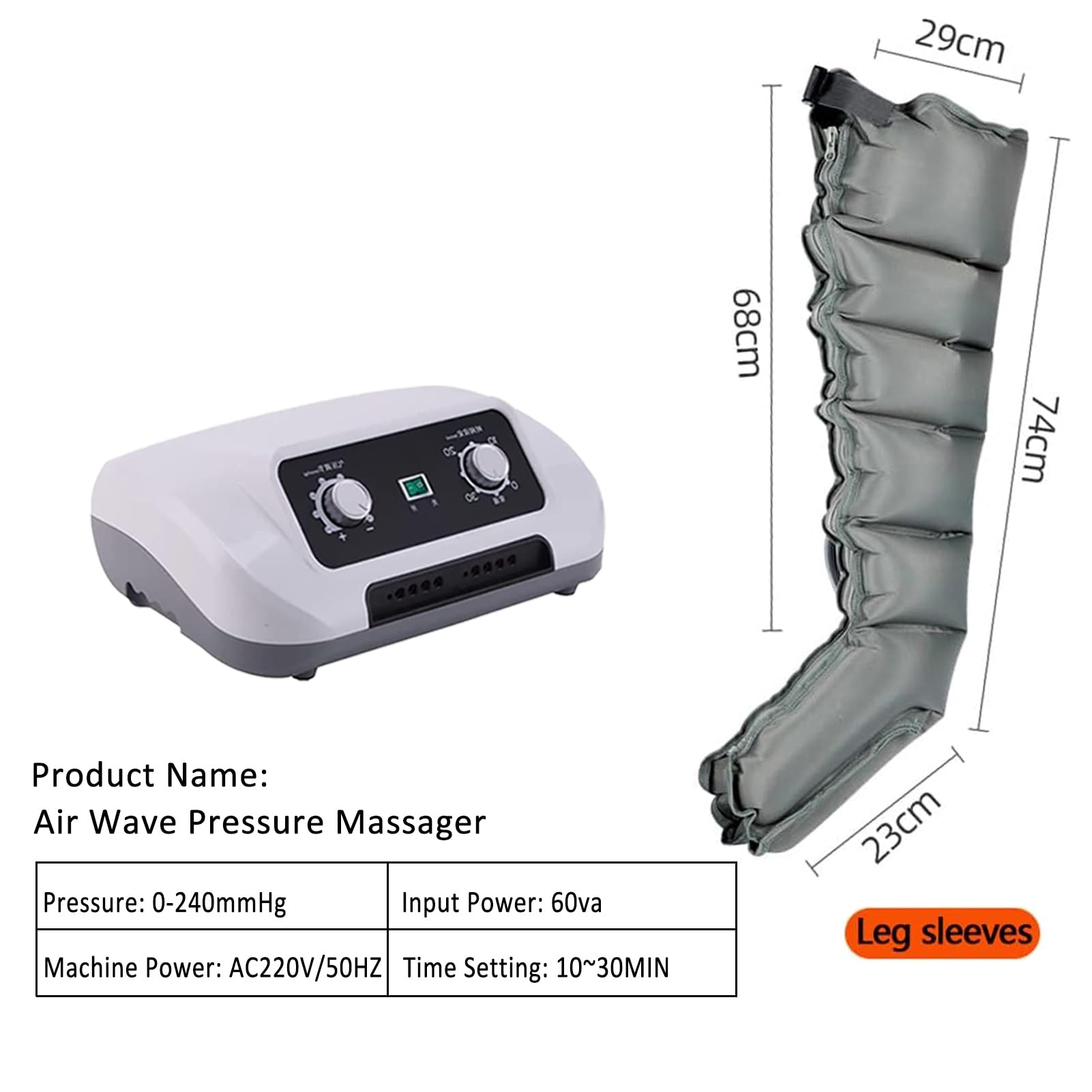 Botas Presoterapia Piernas Presoterapia Para Casa, 6 CáMaras De Botas De Compresion Fisioterapia, Drenaje Linfatico, Circulacion Sanguinea Piernas, Drenaje Linfatico, Alivia Dolor e Hinchazón