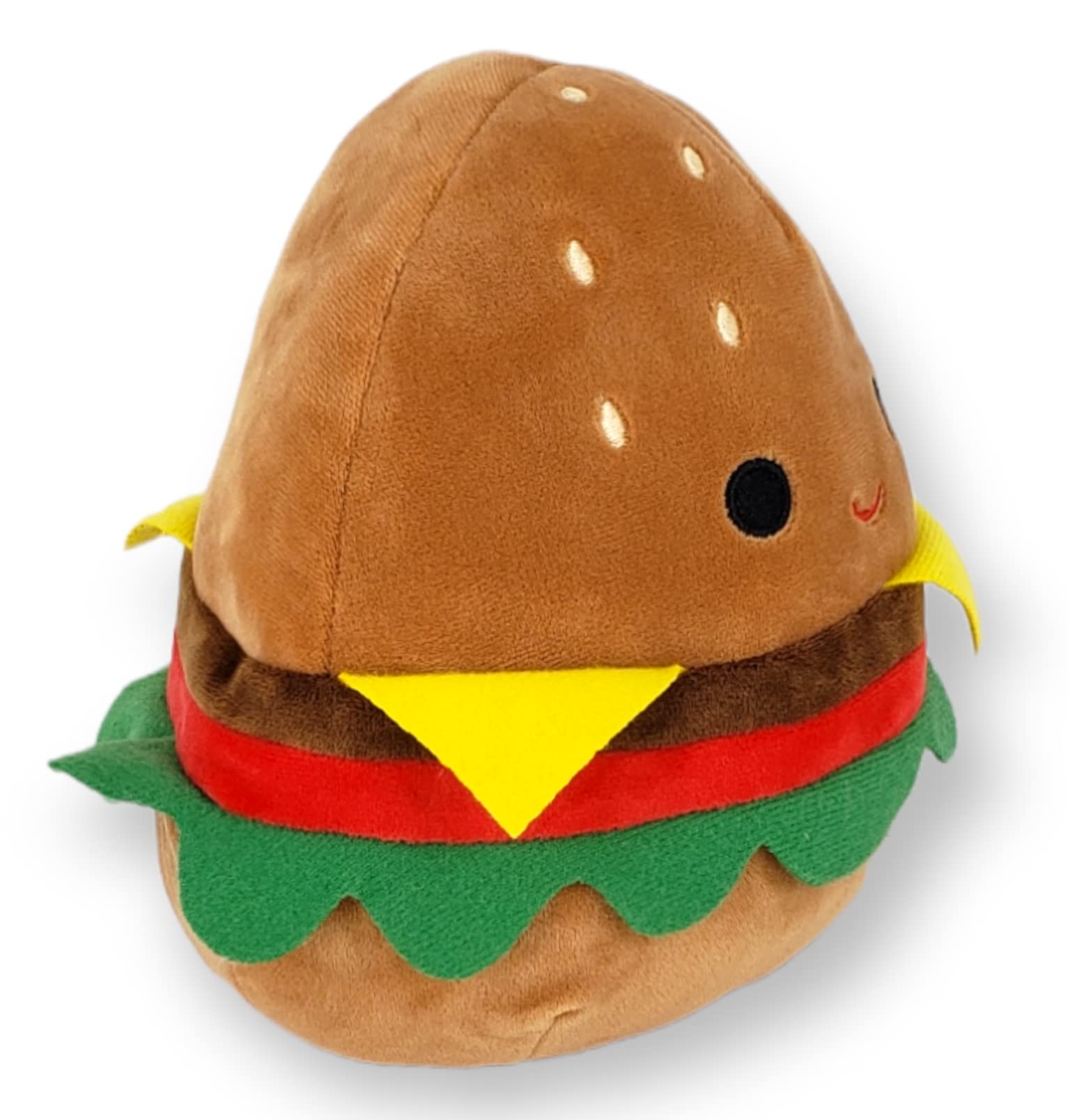 Squishmallows KellyToys – 20 cm – Carl The Cheeseburger – Super morbido peluche animale cuscino