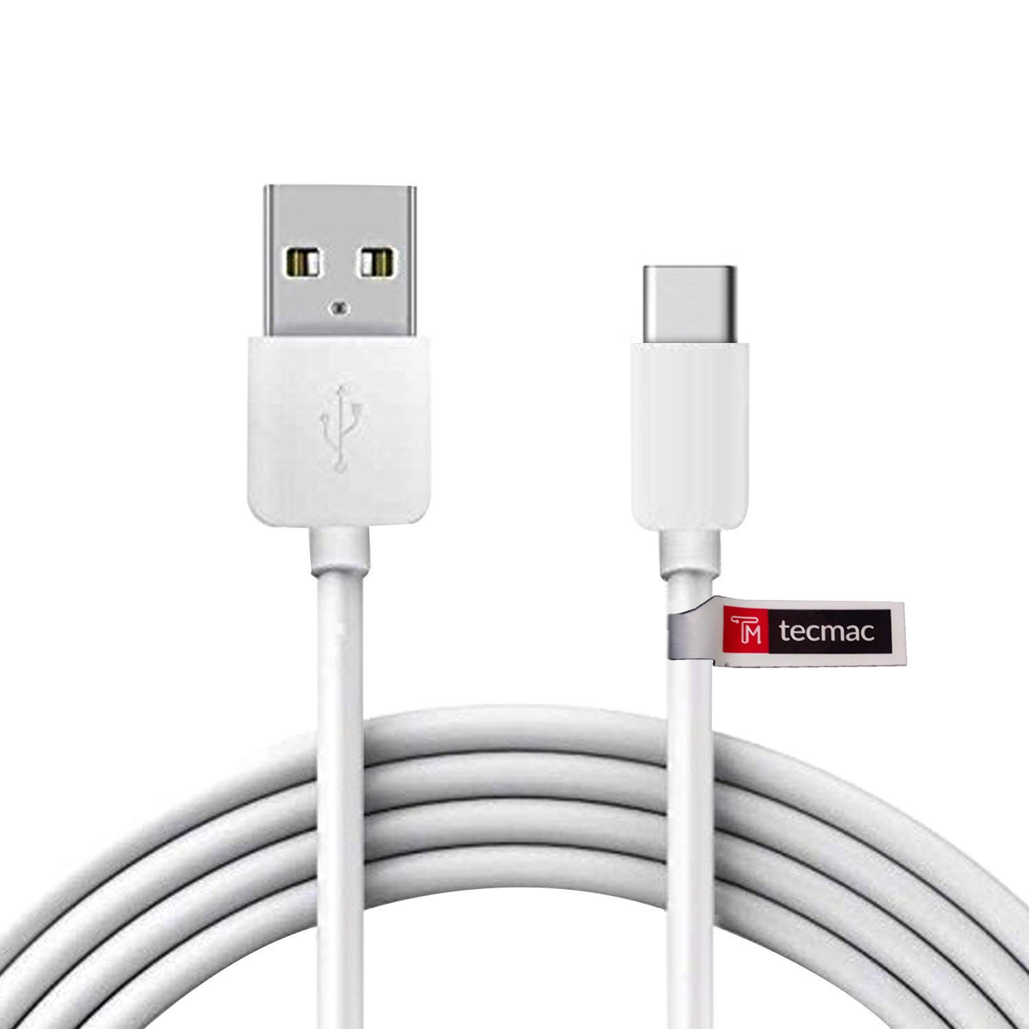 Tecmac TM-TCC-TPE-WHT TPE Type-C Cable - 3.3 Feet (1 Meter) - (White)