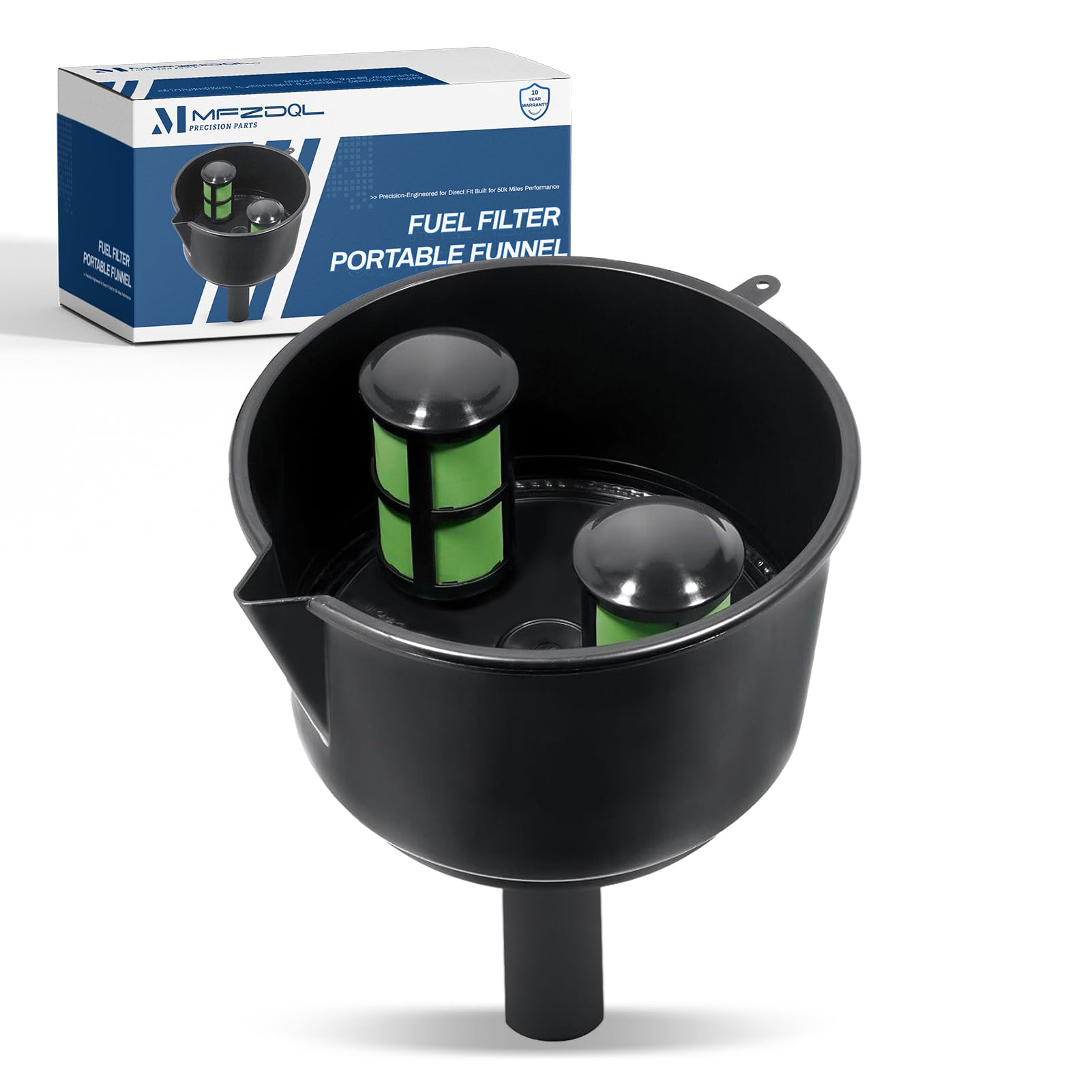 AF15CB Fuel Filter Funnel, 12 GPM Universal Gas Oil Water Separator with Screen for Car Truck Boat Motorcycle Lawn Mower Tractor