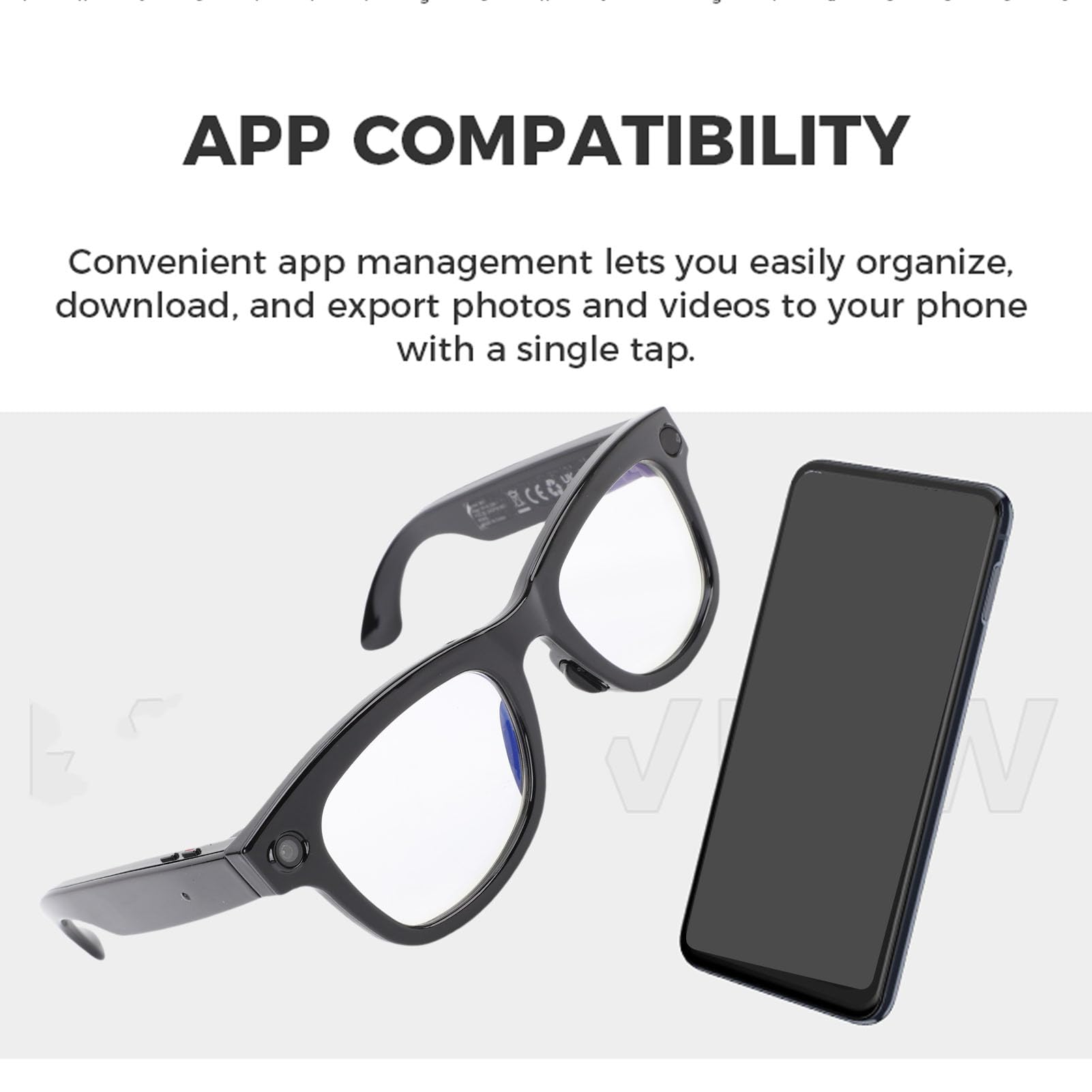 SENECESLI Occhiali Intelligenti con Traduzione AI e Chat GPT per Uomini e Donne, Occhiali Bluetooth con Traduzione in Tempo Reale in 26 Lingue e Fotocamera da 8 MP 1080p, Impermeabili IP67, (Anti