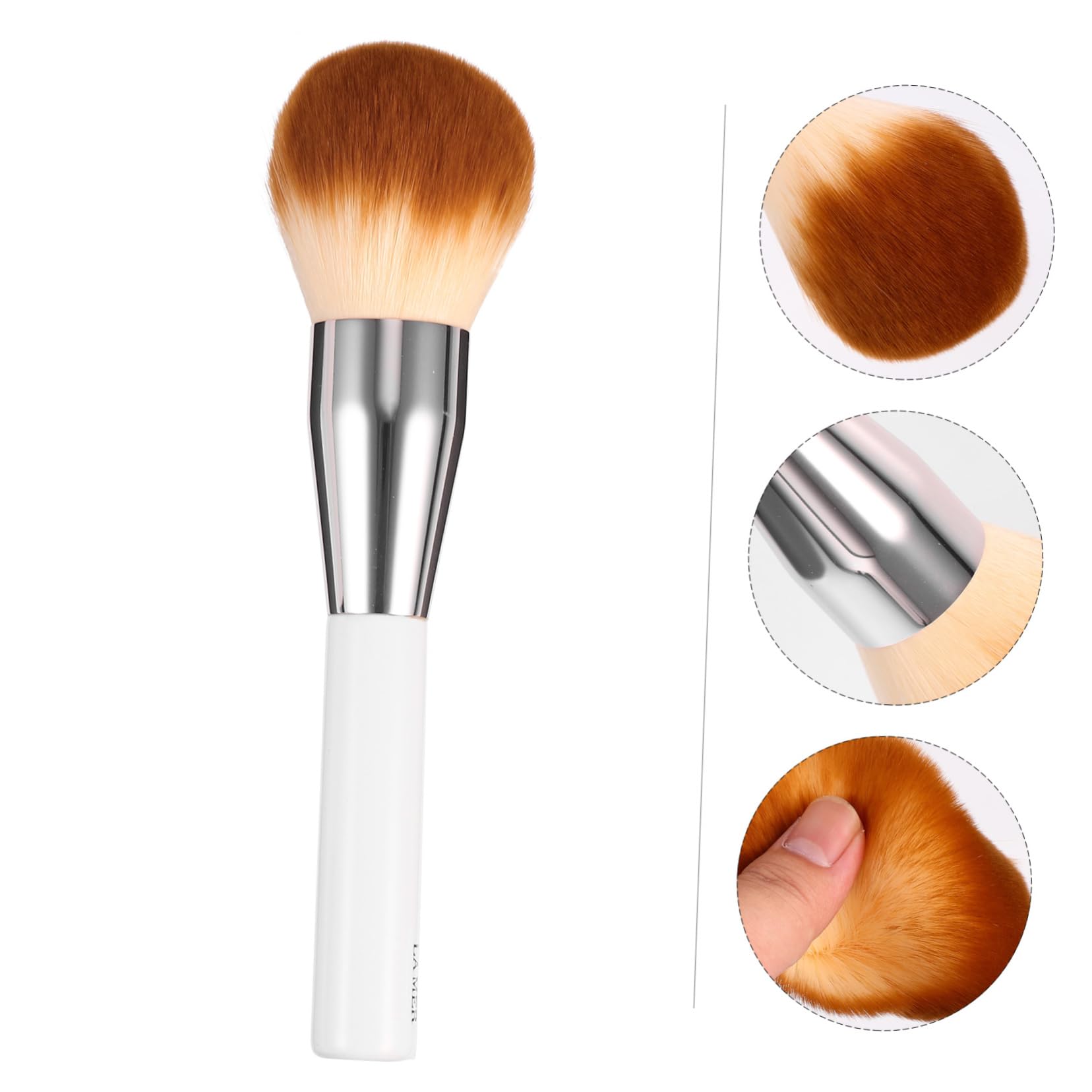 IWOWHERO Foundation Brush for Liquid Makeup Blending Brush for Women Fluffy Powder Puff