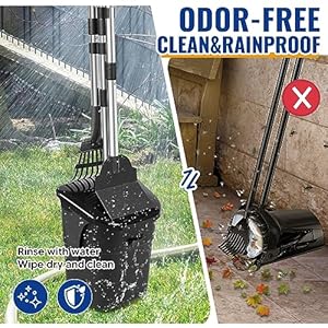   Pooper-Scooper-Large-Swivel-Bin-Rake-Spade-for-Small-Medium-Large-Dogs-Long-Handle-Poop-Scooper-Set-with-20-Pcs-Waste-Bags-Dog-Pooper-Scooper-to-Clean-Pet-Waste-on-Grass-Dirt-and-Gravel