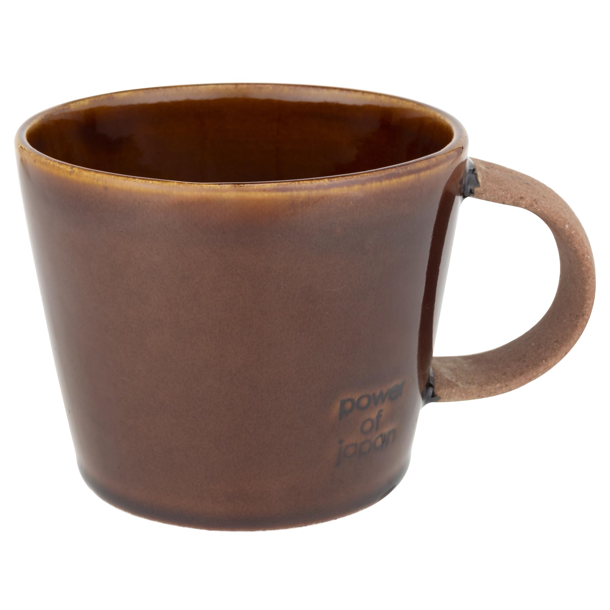 Amazon.co.jp: マグカップ 和食器 デカマグブラウン 350cc 陶器 日本製