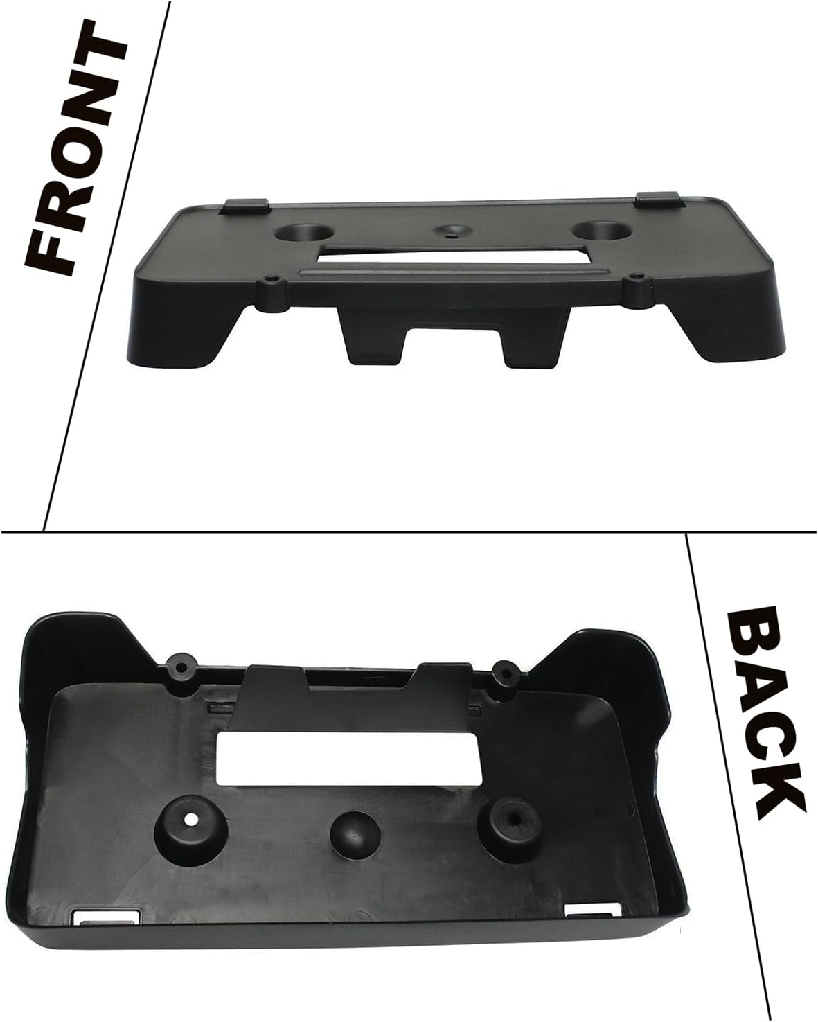 FASTCHE Front License Plate Frame Compatible with 2010 2011 2012 Ford Fusion Front Bumper License Plate Holder Mounting Bracket Replace # AE5Z17A385AA FO1068129