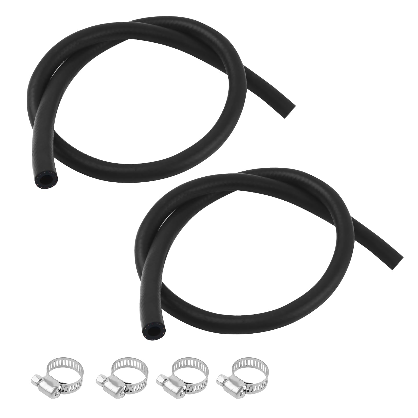 2PCS 27232 11/32"x36" Car Brake Booster Vacuum Hose Kit 300PSI with Clamps,Soft Power Brake Vacuum Lines Automotive as Replacement,Essential Brakes Booster Vacuums Hose Automotive Parts (2PCS)