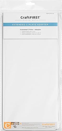 Miniatura 1 de Placa C con adaptador extendido compatible con máquina troqueladora Cuttlebug de 5.87 x 13 pulgadas
