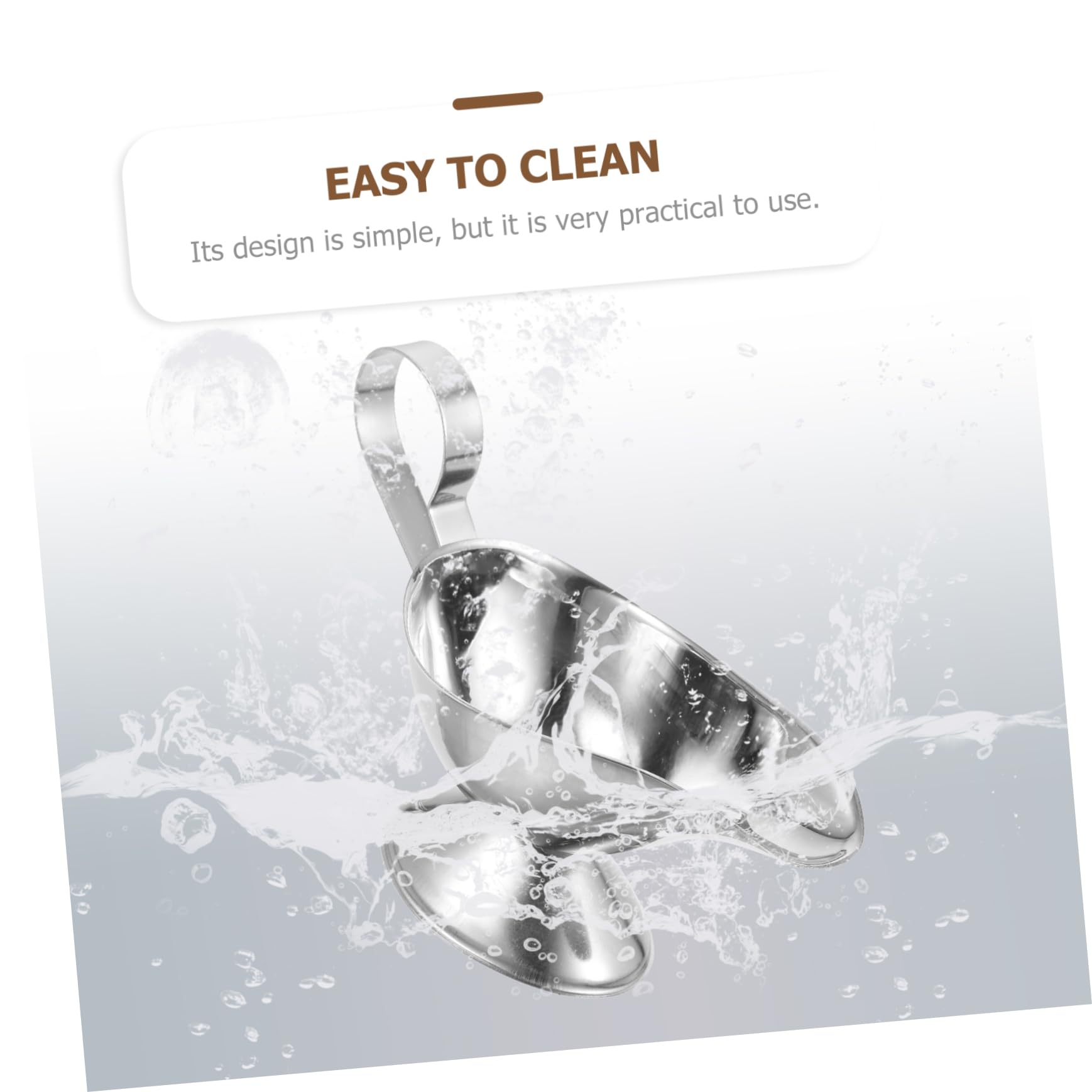 FUNOMOCYA 2pcs Sauce Dispenser Cup Ketchup Juice Bucket Gravy Jug Gravy Pitcher Restaurant Server Sauce Serving Boat Gravy Bowl Creamer Jug Pourer Water Jug Dispenser Tomato Sauce Pot Silver