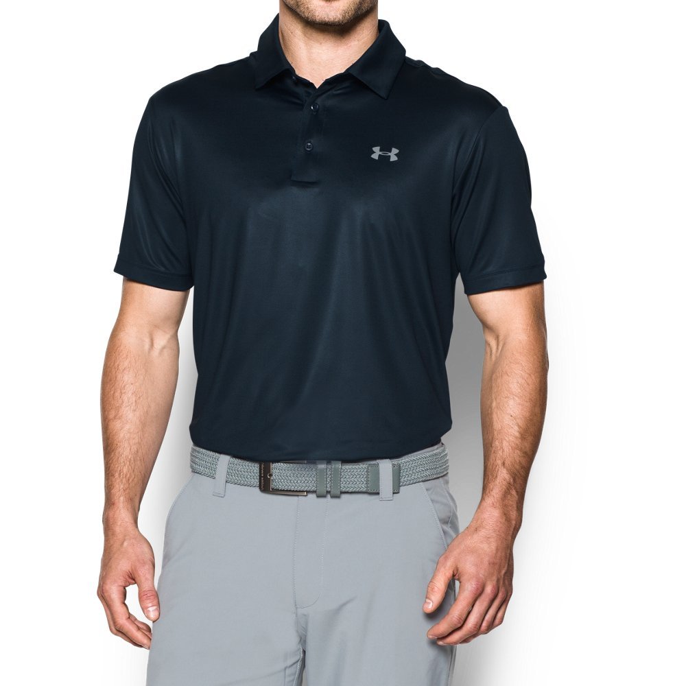 Under Armour Men's Play Off Heather Polo Shirt HeatGear Top 1351131 (Red Heather 608, Medium) — view 14