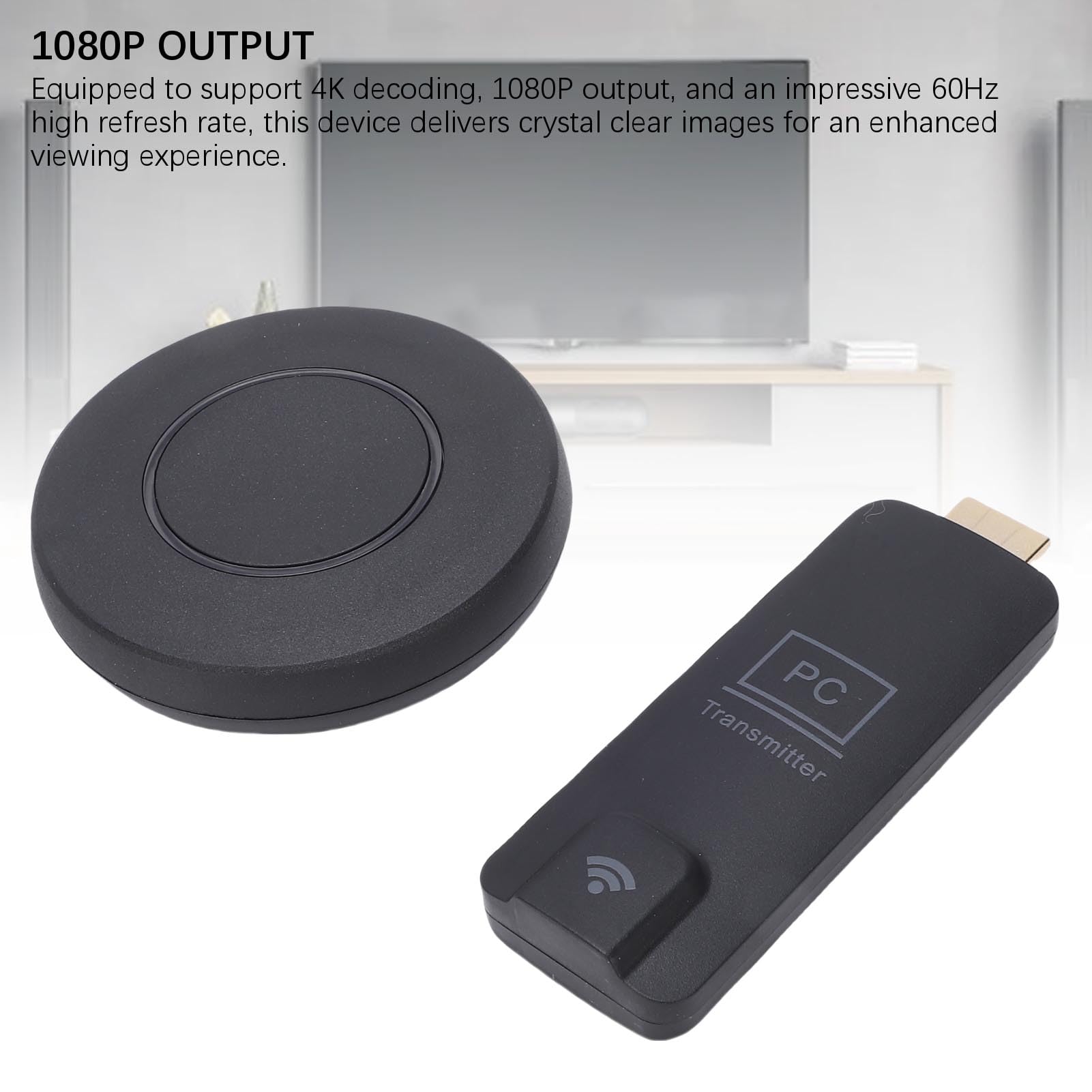 Bewinner Wireless HD Multimedia Interface Extender Zestaw, Wtyczka i Odtwarzanie Odbiornika 5G, Dekodowanie 4K Dekodowanie 1080p 60 Hz Adapter Wyświetlacza dla PC Laptop Telefon