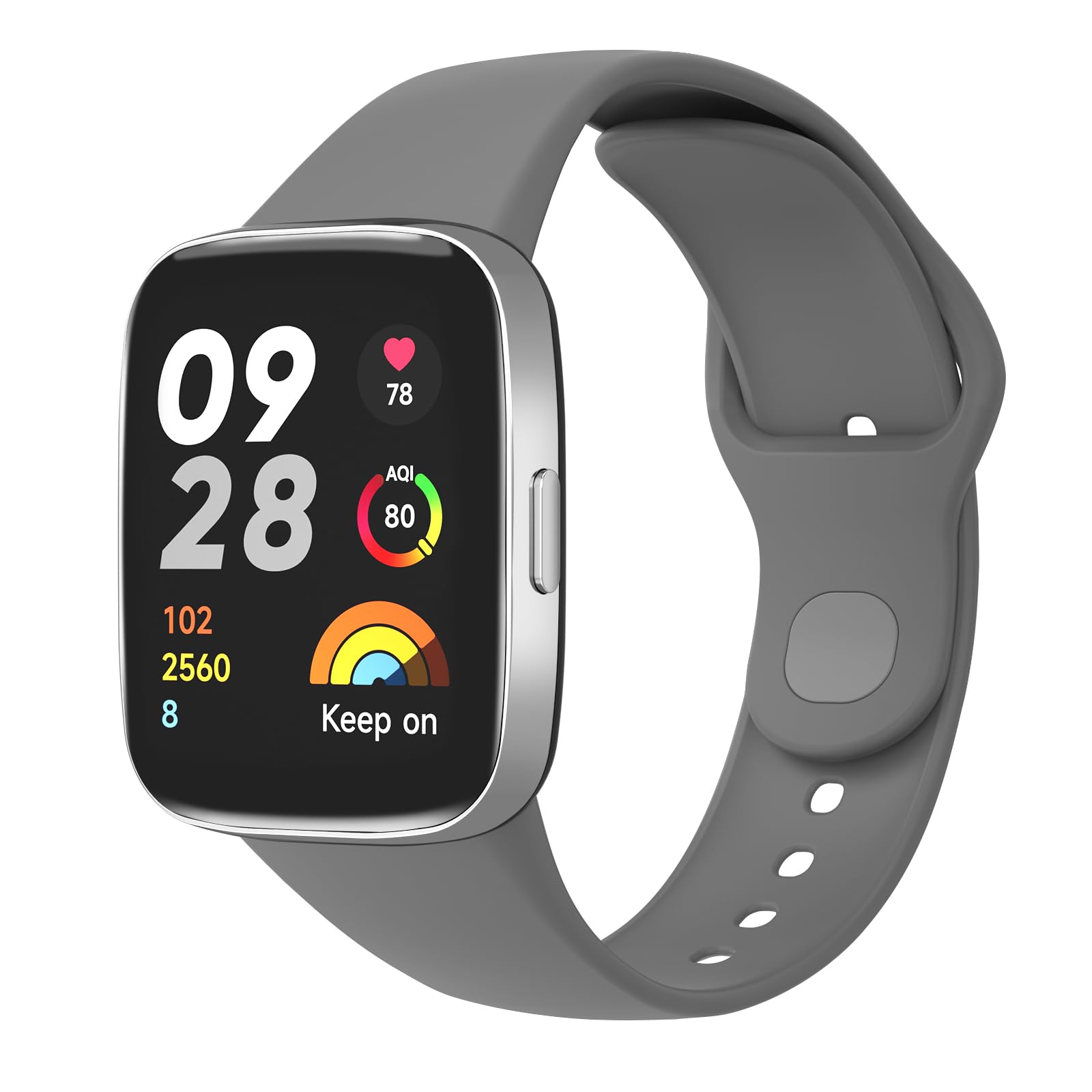 Solicone Bands Compatible with Redmi Watch 3 Active Straps，Soft Silicone Watch Bracelets for Xiaomi Redmi Watch 3 Active Band Women Men