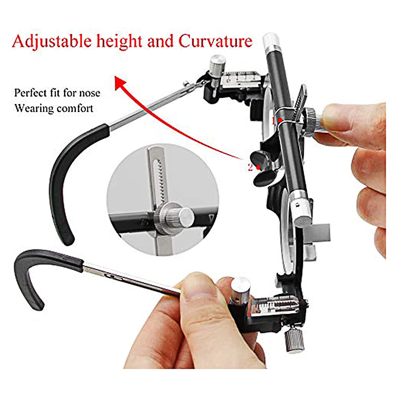 Generic Optometria Trial Frame con Distanza Pupillare Regolabile - 48-76 Ottica Shop Occhiali Ottici per Test Ottici ed Esami Oculari