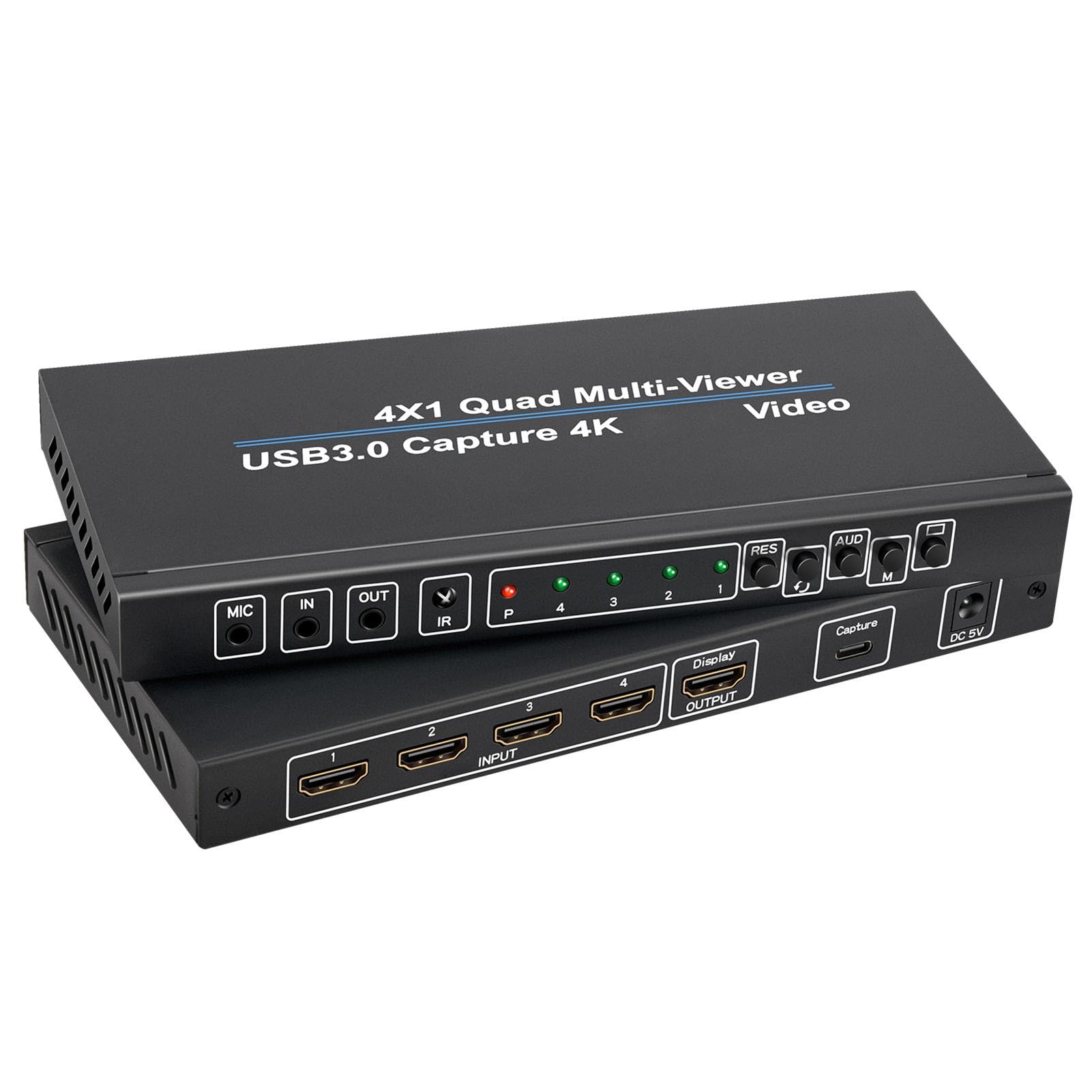 Tarjeta de Captura de Video USB, Tarjeta de Captura de Juegos 4K | Tarjeta de Captura de cámara versátil, Dispositivo de Captura de Video Externo, Accesorios de transmisión
