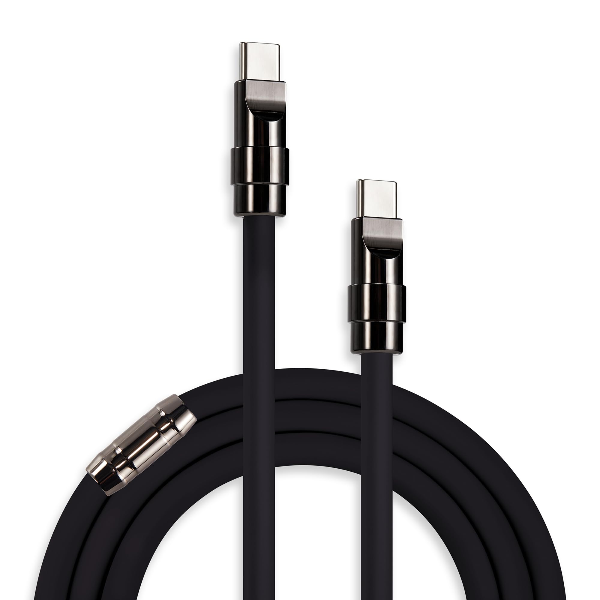 chubbycable Black Chubby - Black Samurai Edition 240W USB C Cable Fast Charging Cable Durable Silicone Charger Cord Compatible with iPhone 17-15
