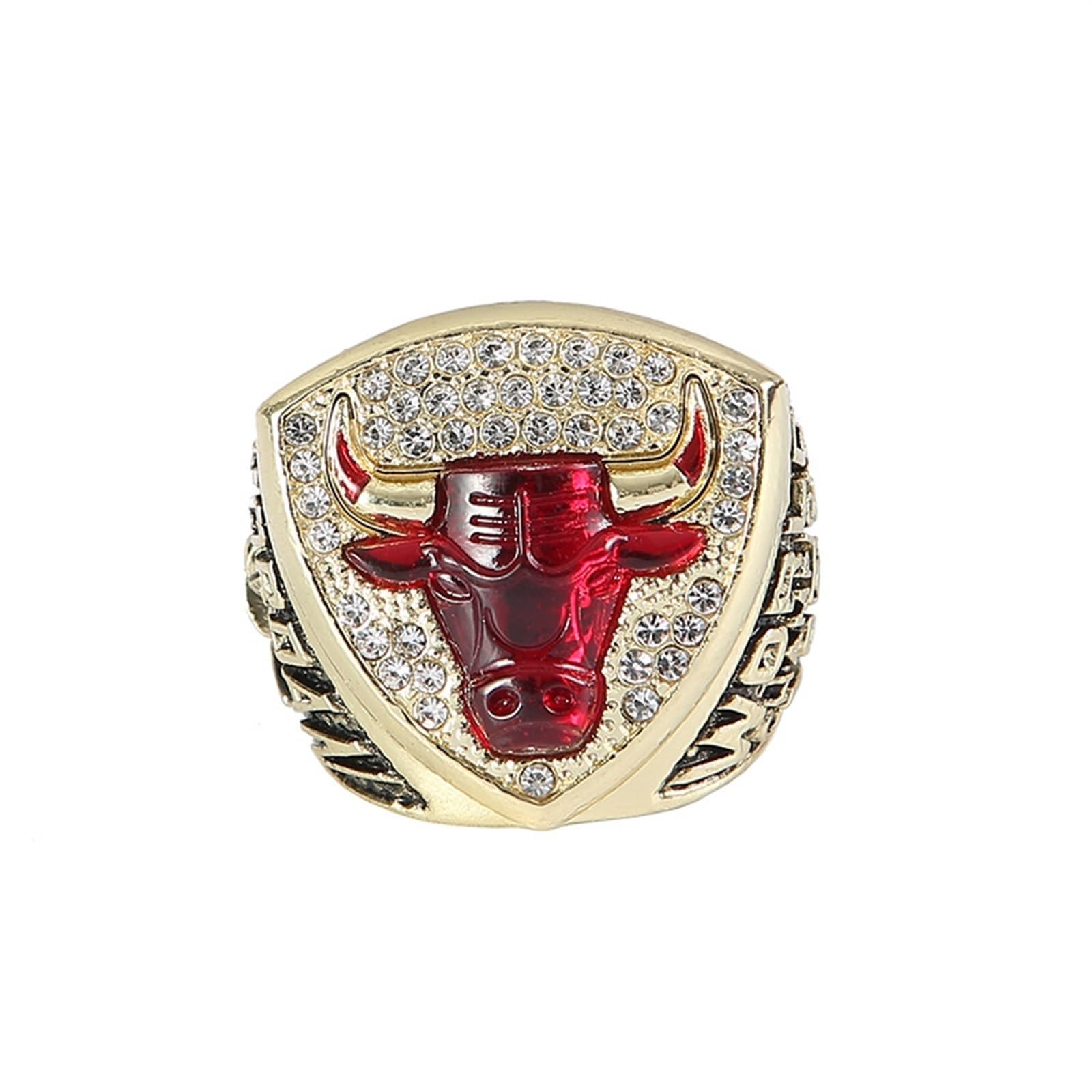 Jordan Championship Ring - Edizione da collezione, regalo artigianale di cimeli dei fan di Chicago for uomini e ragazzi(10#)