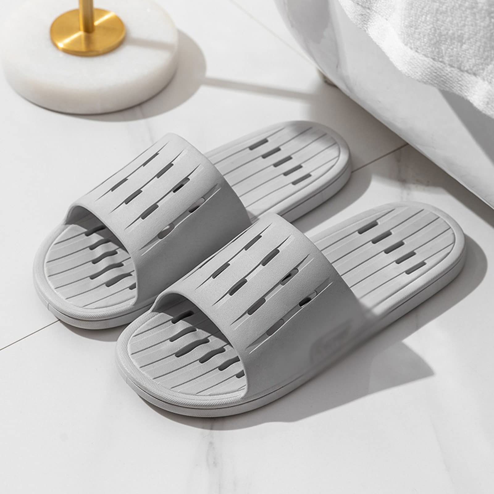 Ciabatte da Donna, da Uomo, estive, da Interno, Antiscivolo, Anti-Perdita d'Acqua, ad Asciugatura Rapida, per Coppia, da casa, da Bagno, da Hotel, Pantofole da Donna (Rosso 36/37 EU)