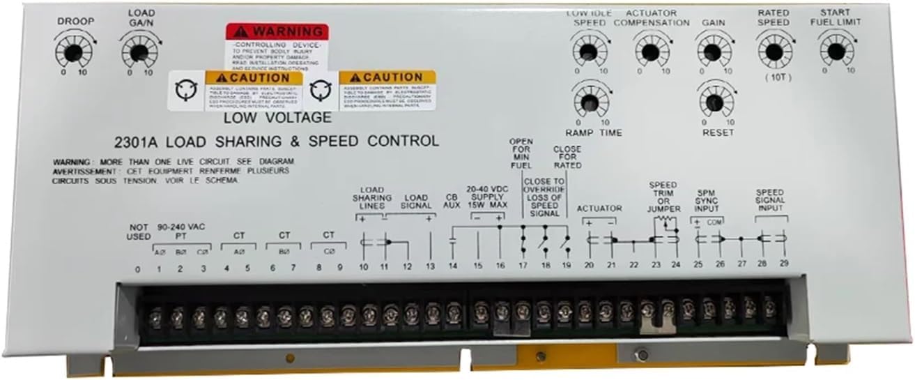 2301A 9907-018 Generator Parts Speed Controller 2301A Speed Governor Control Panel 9907-018