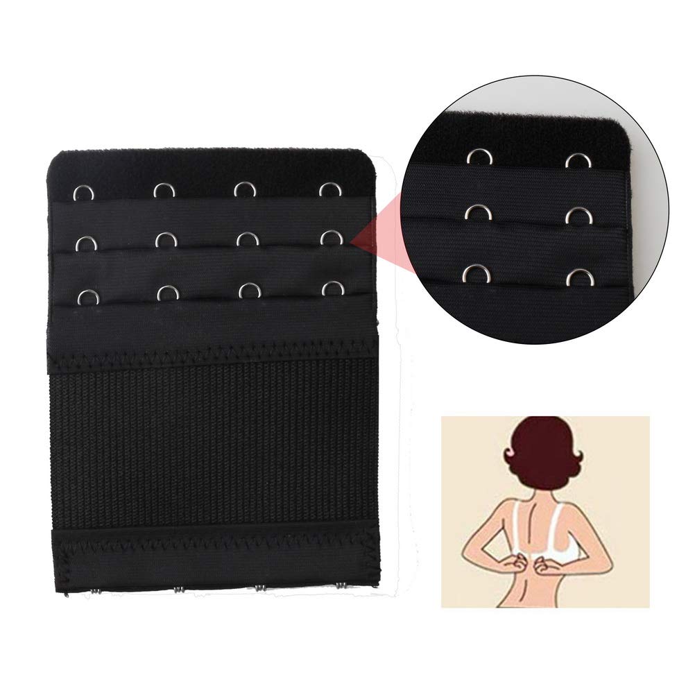 XREE 12 Stücke BH Verlängerung, Bra Extender, BH Erweiterung 2 Haken/ 3 Haken/4er-Haken BH Erweiterung BH-verlängerung für Frauen-BH 3 Farben