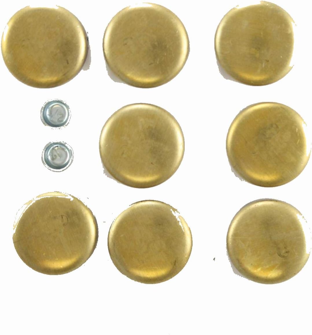 Mechanics Choice Engine Expansion Plug Kit for 1983-1989 Honda Accord, Prelude (1.8L 4 Cylinder) (Brass - Poly Bagged)