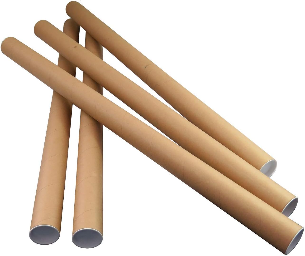 Globe Packaging 5 x A0 Postal Tubes Poster Mailers 885mm x 50mm Rolls + End Caps