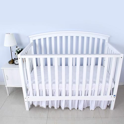 Miniatura 3 de Biloban Sábanas neutrales para cuna, paquete de 4, sábana bajera ajustable para colchón de cuna estándar, sábanas acogedoras para niños y niñas,